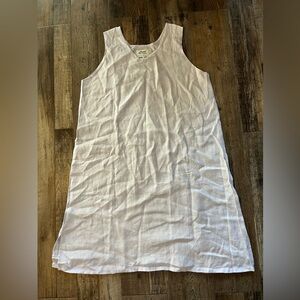 Flax Linen Lavender Midi Dress Size Large